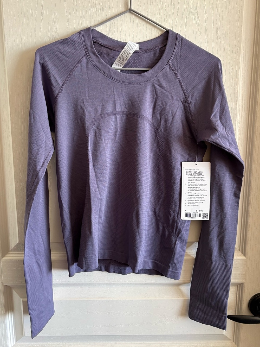 Lululemon Swiftly LS - Grape Mist